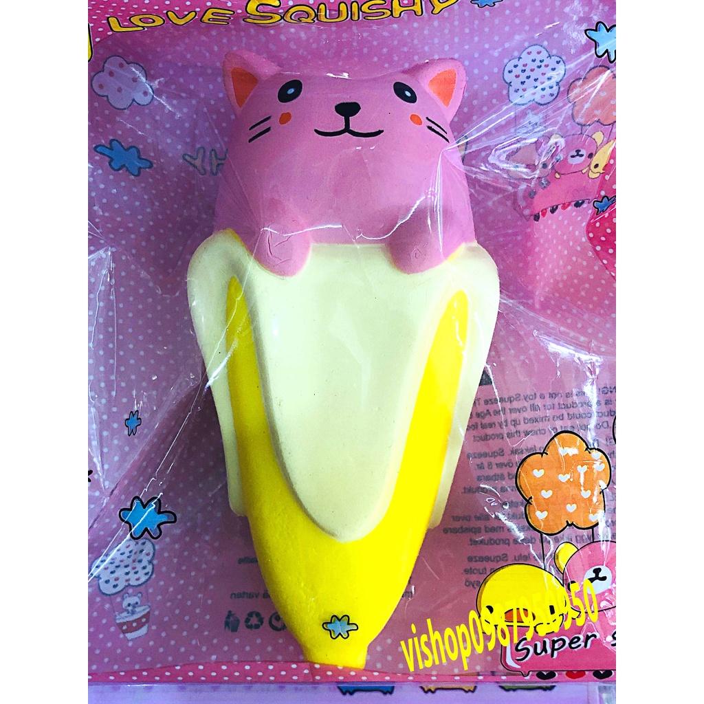 Squishy Lớn JUMBO Hình cốc kem nhọn chuột màu hồng Đồ Chơi Xốp Giảm Stress Hình mềm mịn dễ Thương đàn hồi Cho Bé