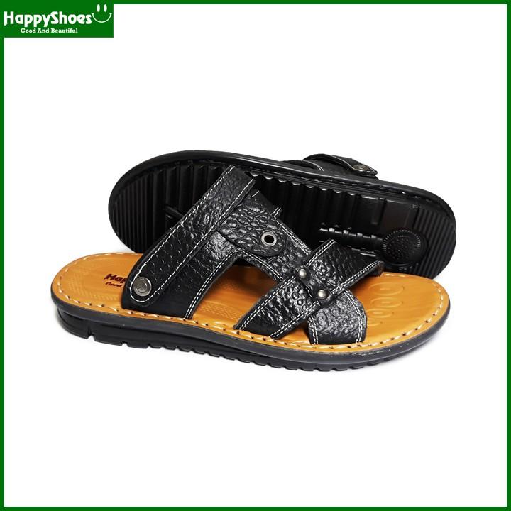 Giày Sandal Nam Da Bò Vân Cá Sấu HappyShoes - HP01