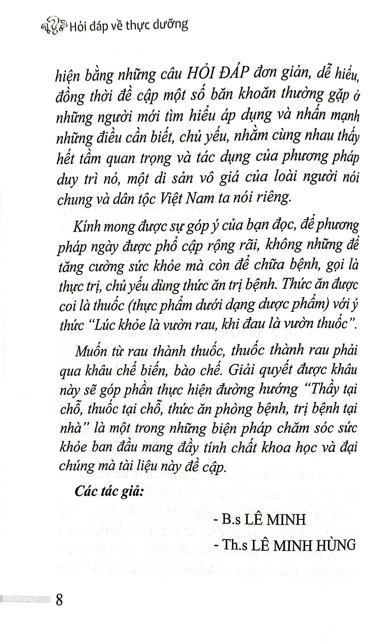 Sách - Hỏi Đáp Về Thực Dưỡng - Ăn Uống Hợp Lý Để Phòng Và Điều Trị Bệnh