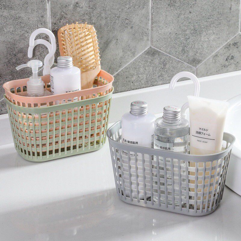 Combo 2 Giỏ Đựng Đồ Có Móc Đa Năng - Giao màu ngẫu nhiên