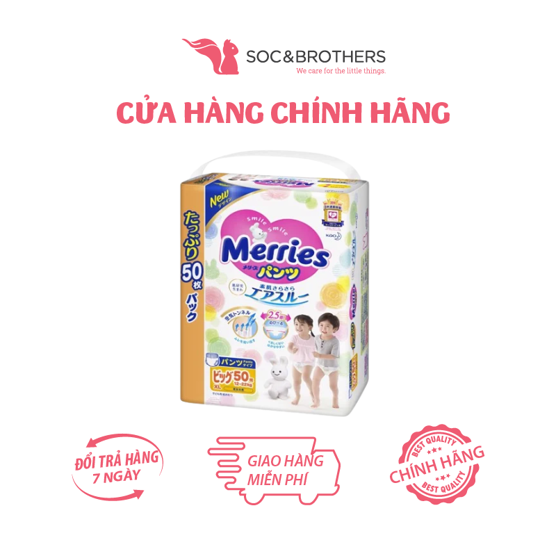 Bỉm quần Merries Jumbo size XL50