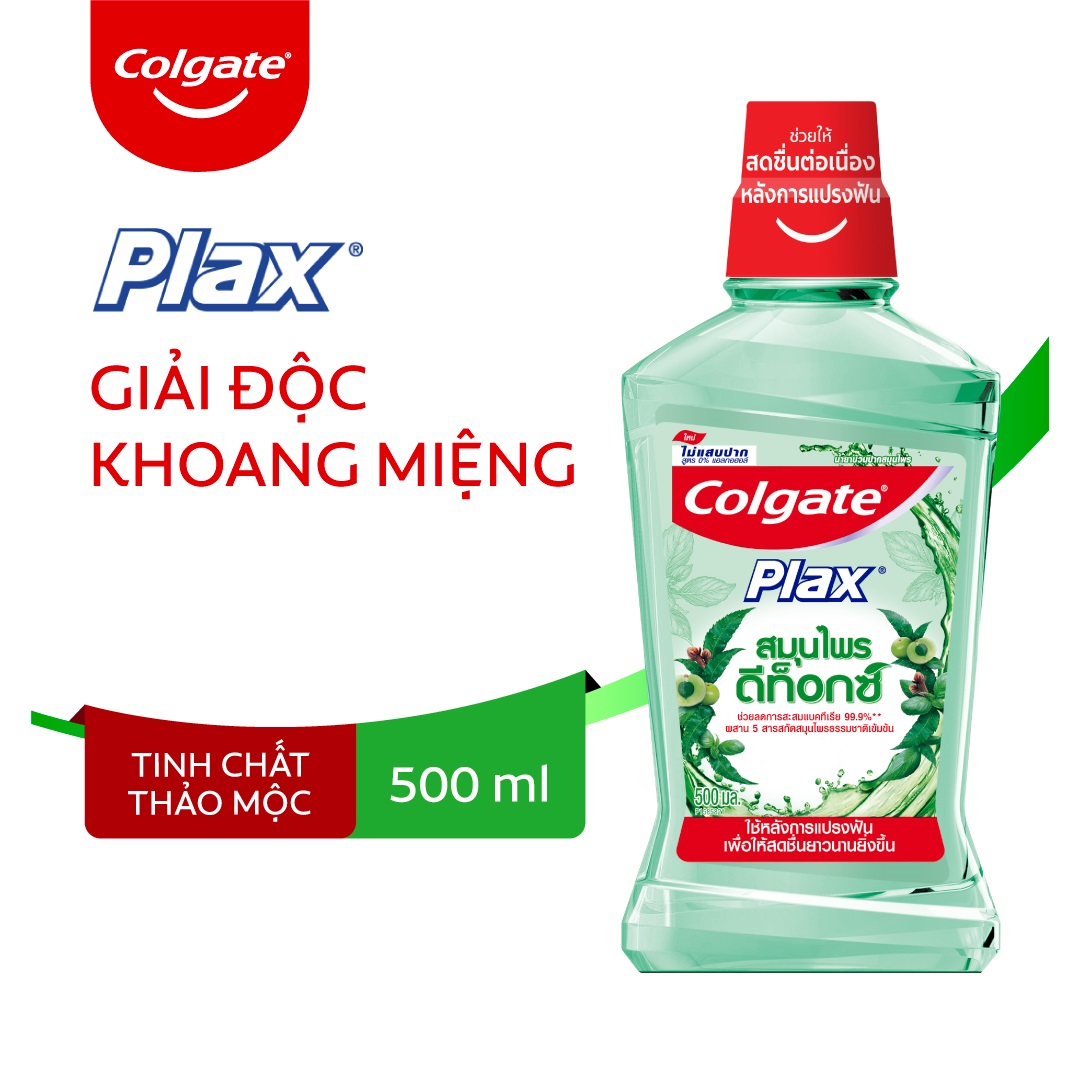 Nước súc miệng Colgate Herbal Detox 500ml