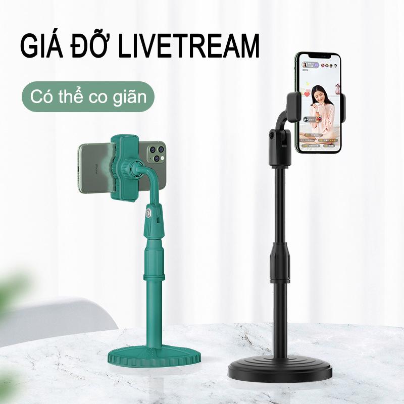 Giá Đỡ Điện Thoại livestream xem video Ổn Định Xoay 360 Độ dùng để Quay Phim Ghi Hình Đa Dụng - Kẹp Điện Thoại