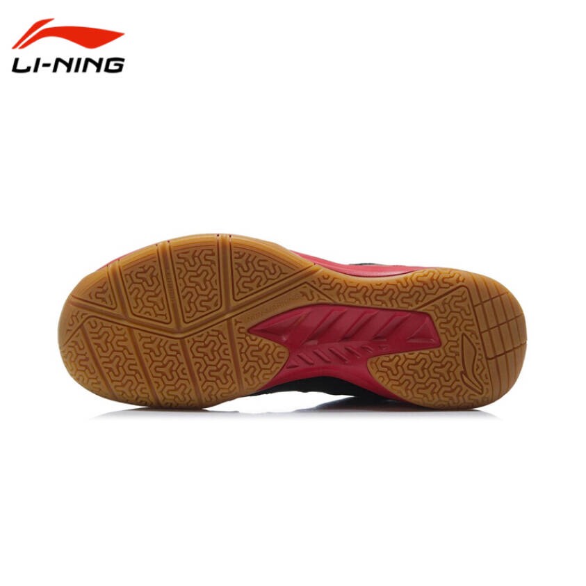 Giày cầu lông Lining AYTR043-2 chuyên nghiệp siêu bền chống lật cổ chân màu đen đỏ dành cho nam