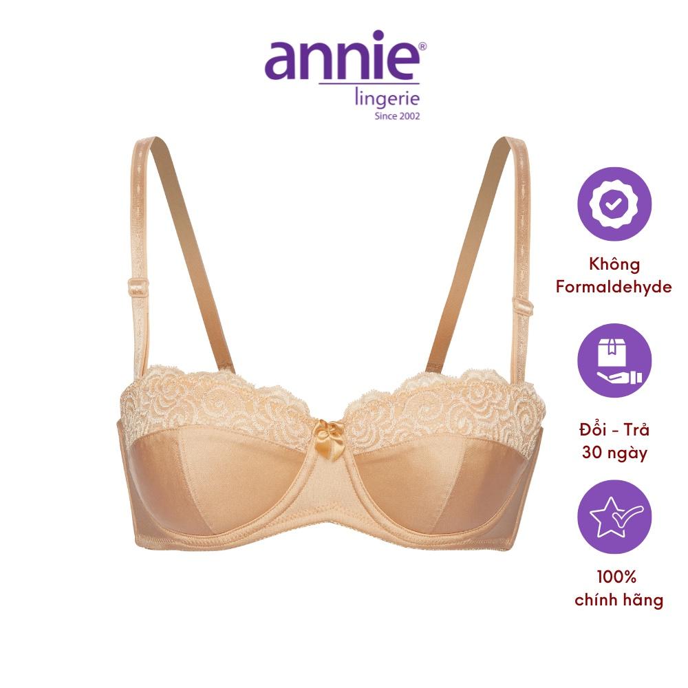 Hình ảnh Áo ngực cúp ngang mút mỏng siêu nhẹ annie BRA8150 phối ren, có chỗ lắp thêm mút nâng ngực gợi cảm, ôm ngực không hở ngực