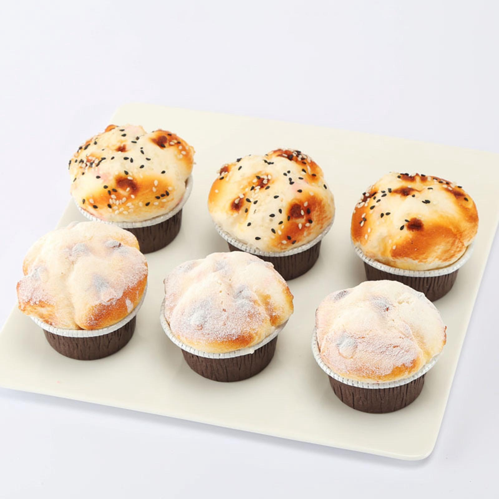 6Pcs Artificial Cake Simulation Realistic Food Cupcake Bread Dessert