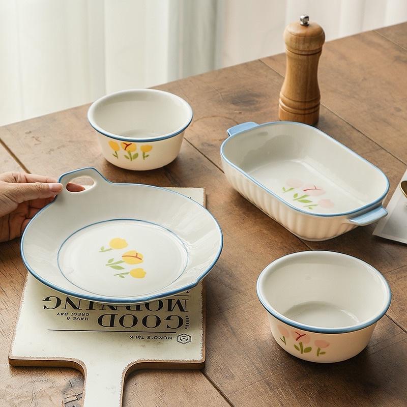 Set chén đĩa bát Sứ chất lượng cao cho người độc thân, cặp đôi có thể làm quà sinh nhật, quà cưới