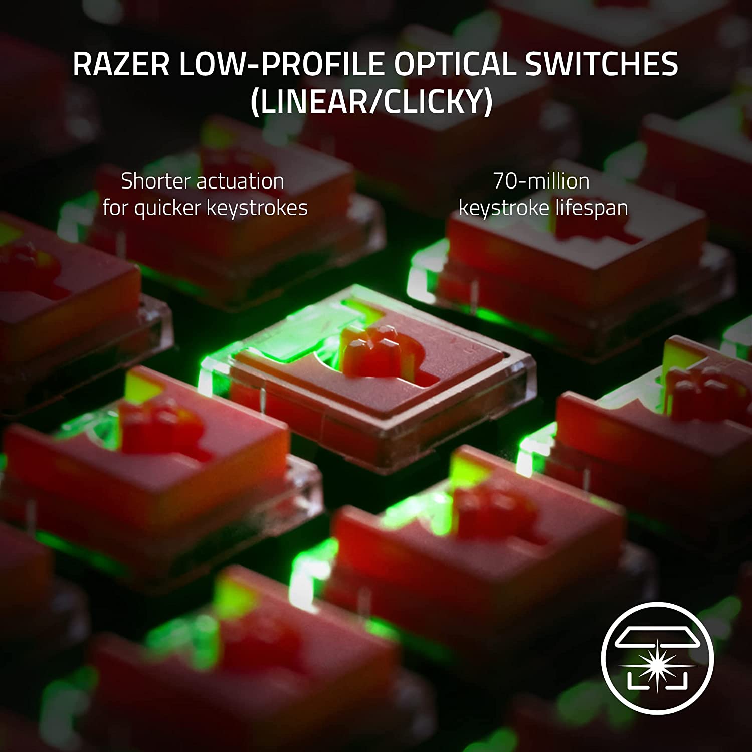 Bàn phím Razer DeathStalker V2-Low Profile Optical Gaming Keyboard (Linear Red Switch)_Mới, hàng chính hãng