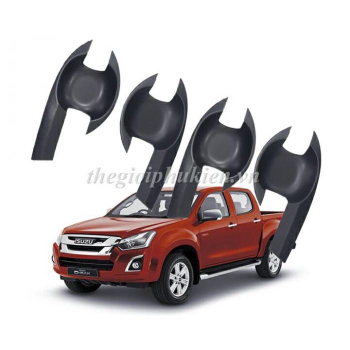Ốp hõm, chén cửa xe ISUZU D-Max, Dmax nhựa ABS đen