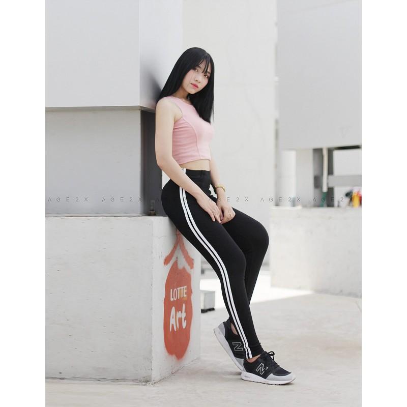 Quần Legging 2 Sọc Gía Gốc