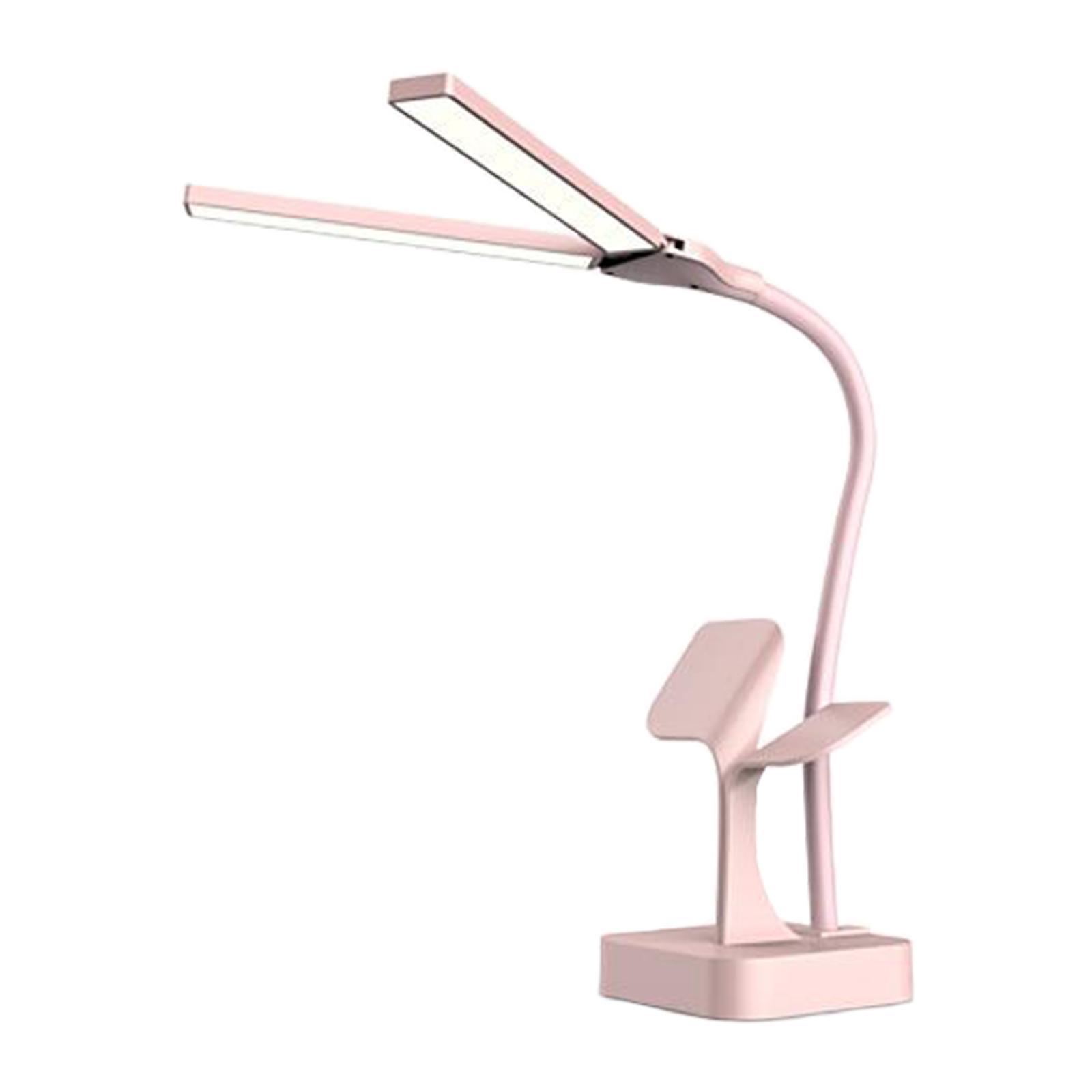 LED Desk Reading Lamp Home Light Touch Control 3 Colors Dimmable USB