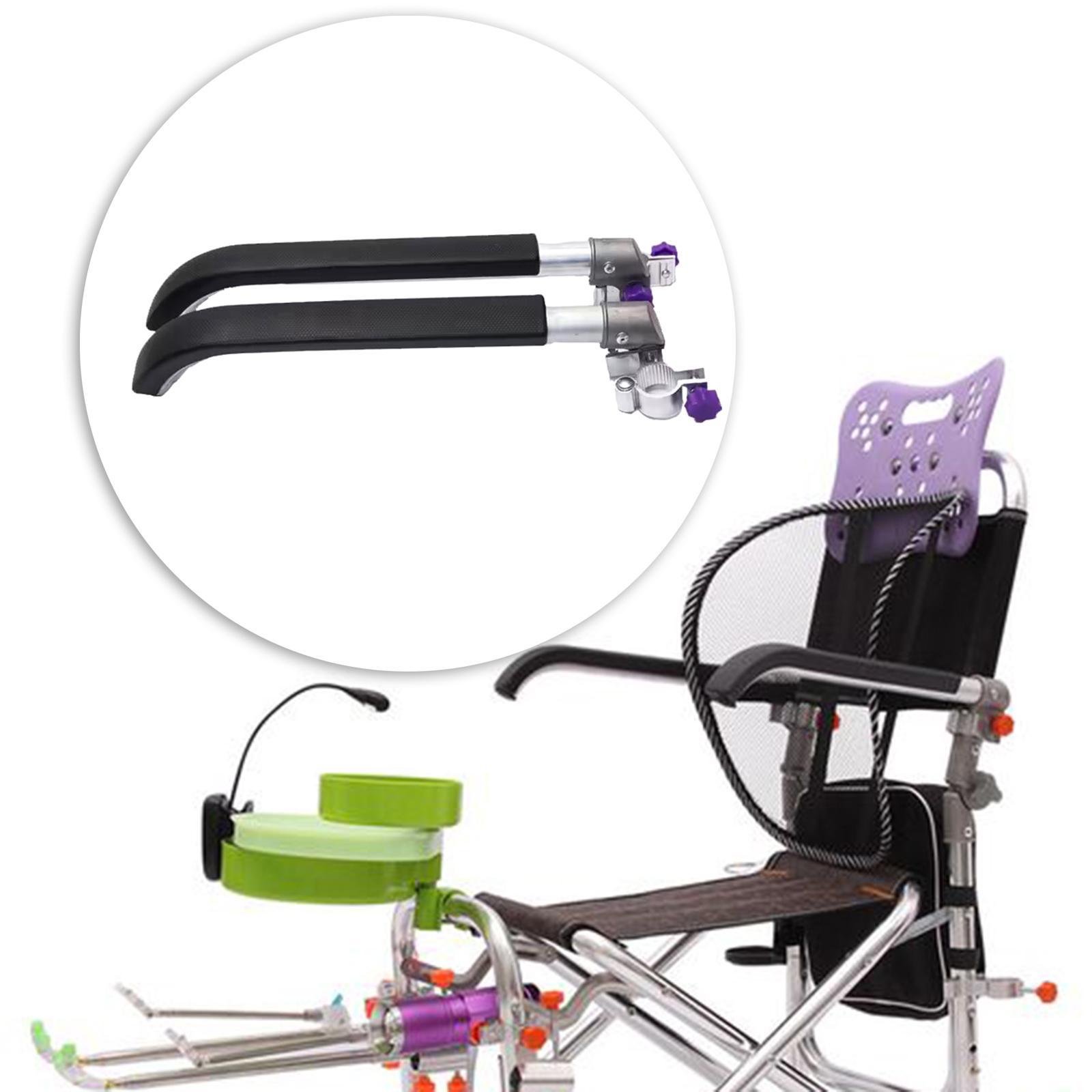 Fishing Chair Armrest Arm Rest Casual Sturdy Comfortable Metal Handrail Folding Chair Armrest for Fishing Beach Chairs Hiking