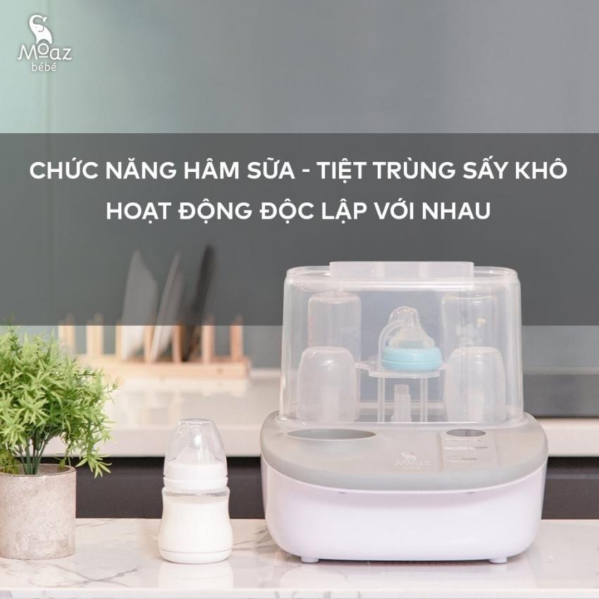 Máy tiệt trùng , sấy khô và hâm sữa Moaz bebe MB005 Chính hãng