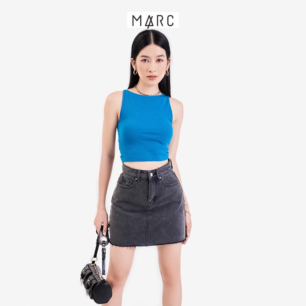 Áo thun croptop nữ MARC FASHION 3 lỗ cổ thuyền FALH061722