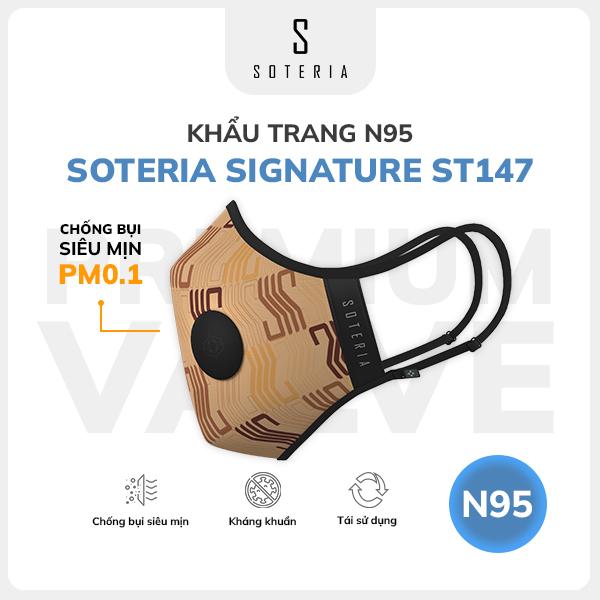 Khẩu trang thời trang Soteria Signature ST147 - N95 lọc 99% bụi mịn 0.1 micro