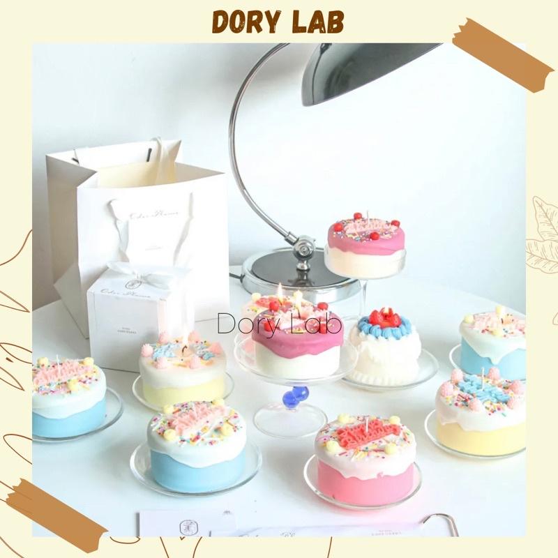 Nến Thơm Tạo Hình Bánh Sinh Nhật HPBD Trang Trí Theo Yêu Cầu - Dory Lab