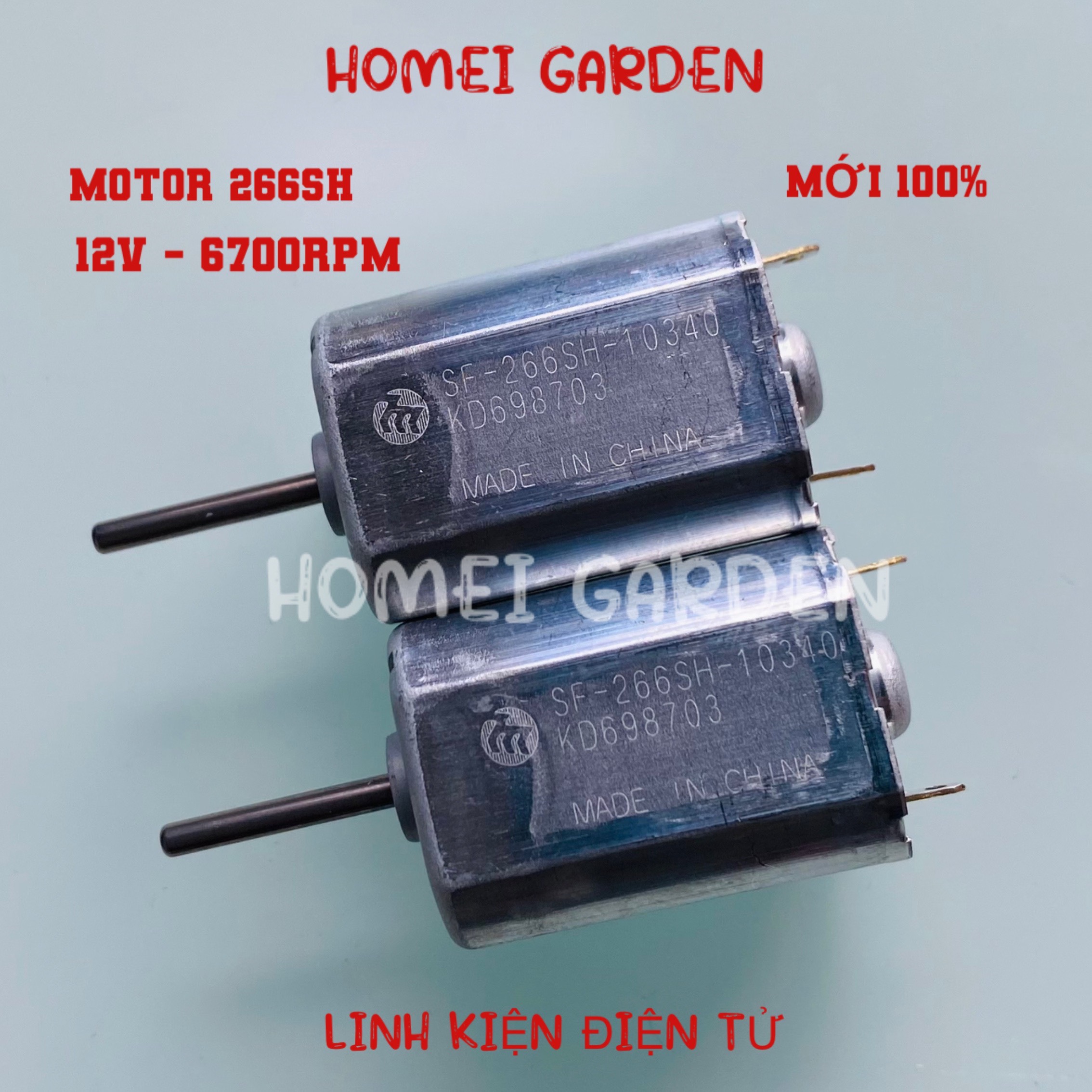 Động cơ motor 266SH 12V 6700RPM chạy rất êm mới 100% - HM0183