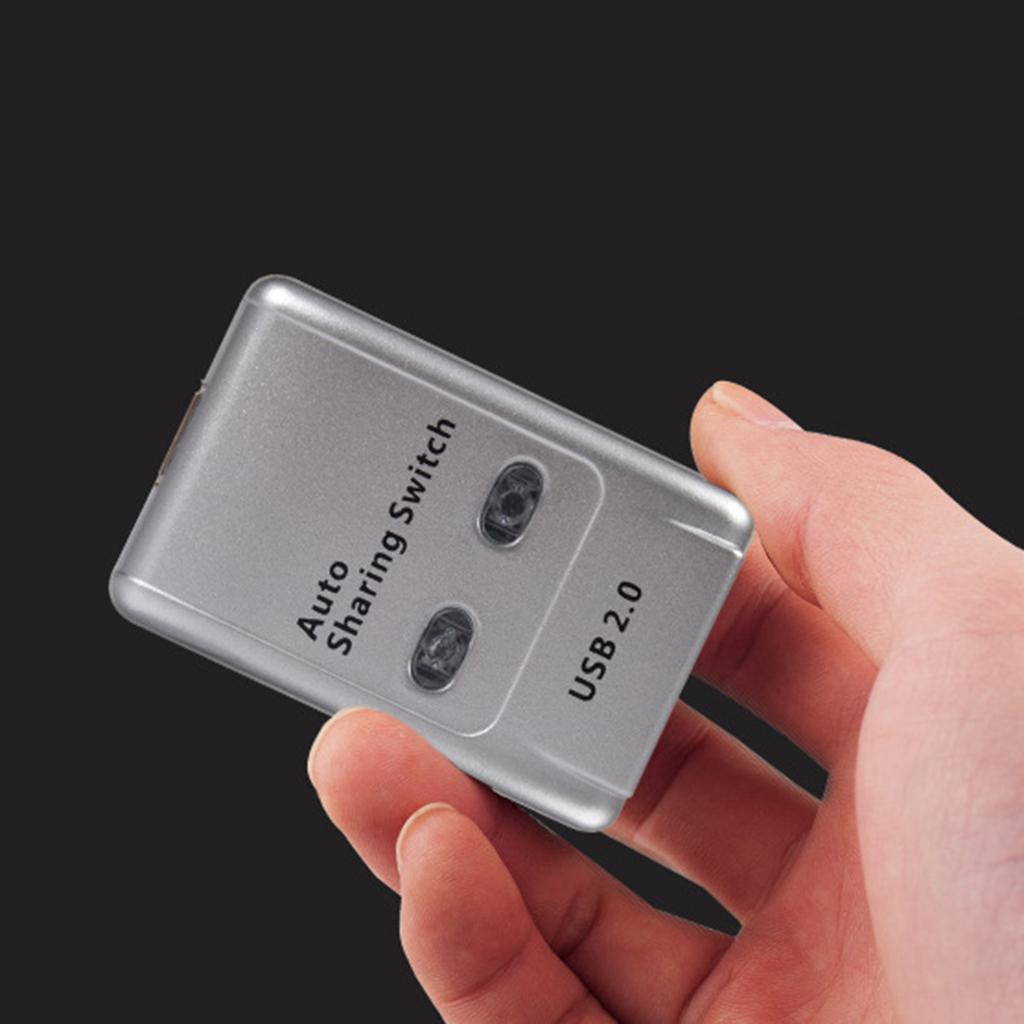 2 Ports USB 2.0 Auto Sharing Switch HUB Selector for Printer/HDD/Flash Drive