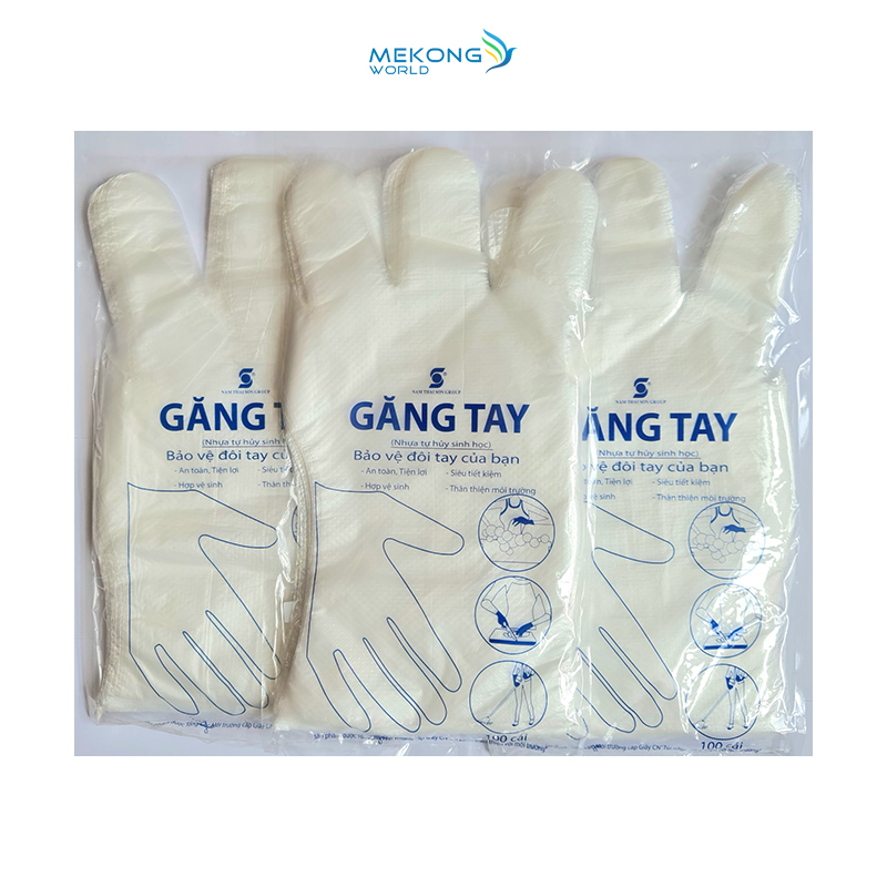 3 Bịch Găng Tay Nhựa Sinh Học