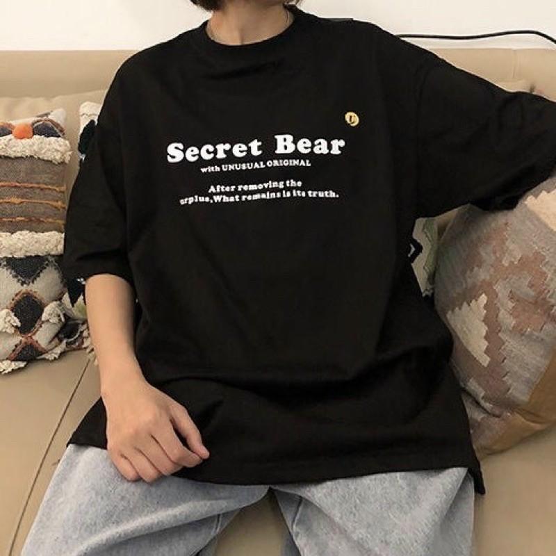 Áo thun tay lỡ form rộng hình gấu