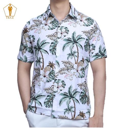 Áo Sơ Mi Hoạ Tiết TRAZ Nam Nữ Gia Đình Đi Biển bộ đồ Hoa Quả Kate Hàn.