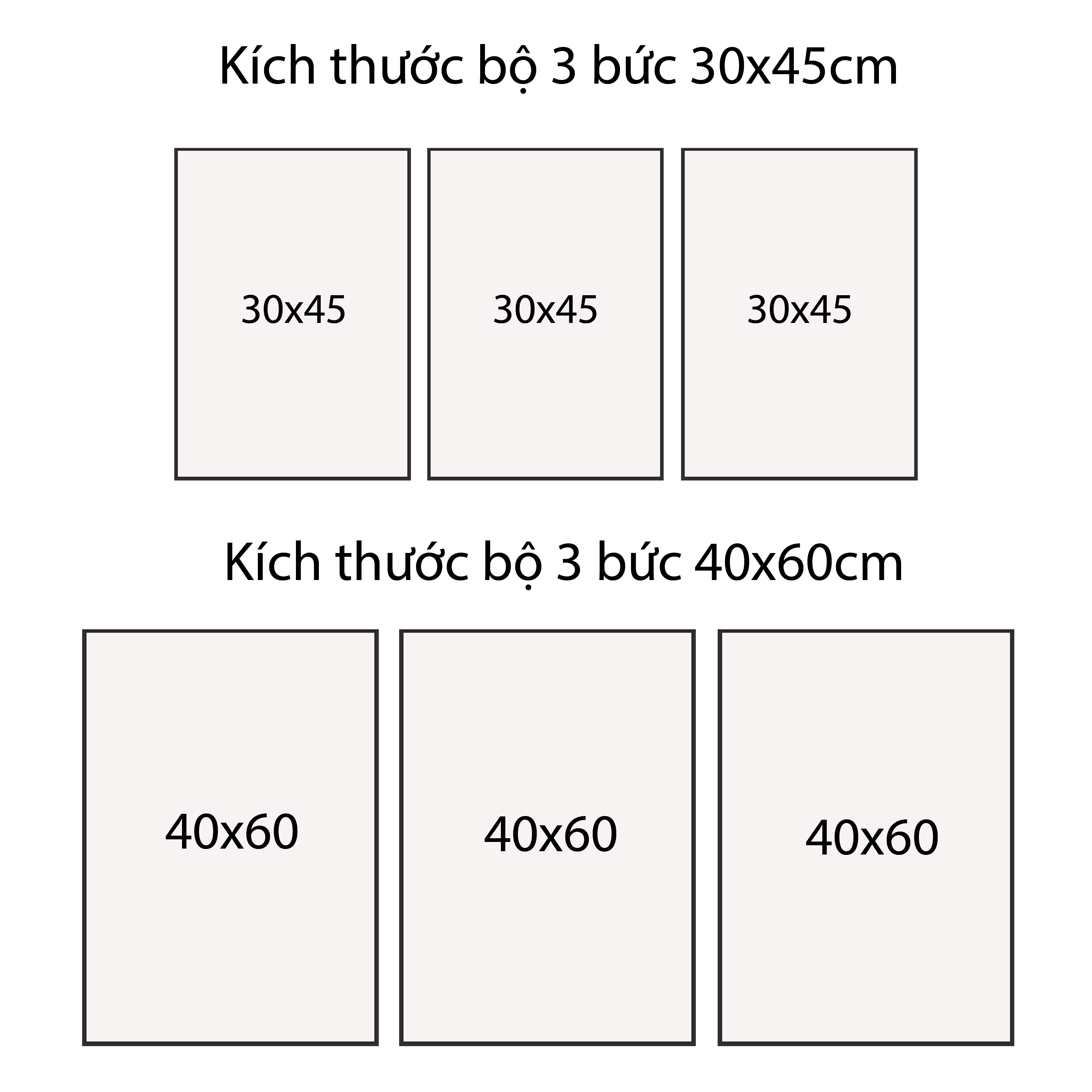 Tranh In Sắc Nét Không Phai Màu, Khung Composite Cao Cấp - Tranh Bộ 3 Cá Chép Bơi Lội Bên Hoa Sen