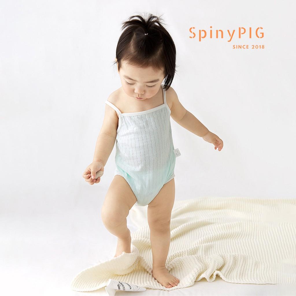 Bộ body 2 dây cho bé 0-2 tuổi 100% cotton bề mặt lỗ khí cực thoáng mát 