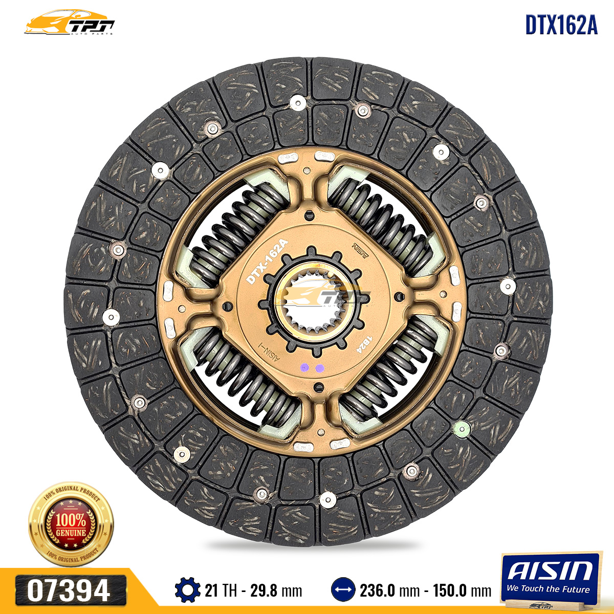 Lá Côn/ Lá Bố Ly Hợp Toyota INNOVA 2006-2022 [21R - 236mm] AISIN - Japan