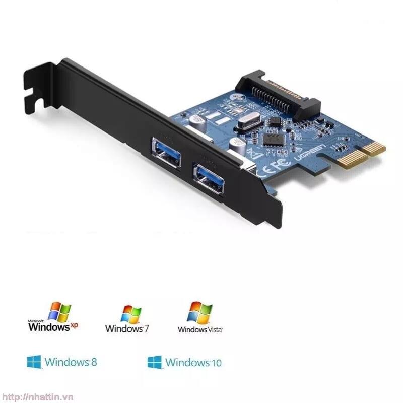 Ugreen UG30773US230TK Card PCI Express sang 2 cổng TYPE C 3.1 Cao Cấp - HÀNG CHÍNH HÃNG