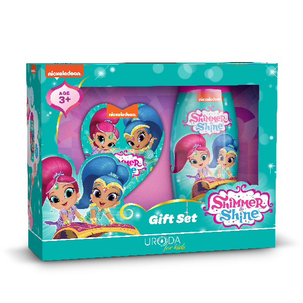 Bộ quà tặng sữa tắm gội 2 trong 1 & bông tắm bọt biển Lung Linh Tỏa Sáng dành cho bé Shimmer&Shine Gift Set