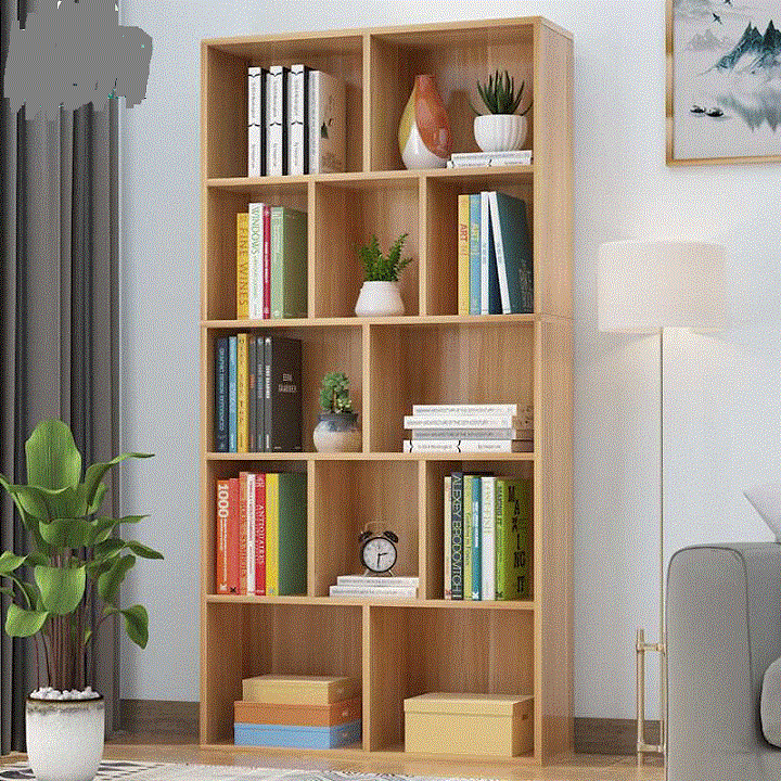 Kệ sách đa năng gỗ nhiều ngăn-Màu ngẫu nhiên