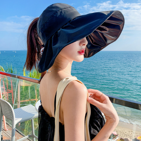 Mũ rộng vành chống nắng chống uv phong cách Hàn, nón chống nắng nữ thời trang