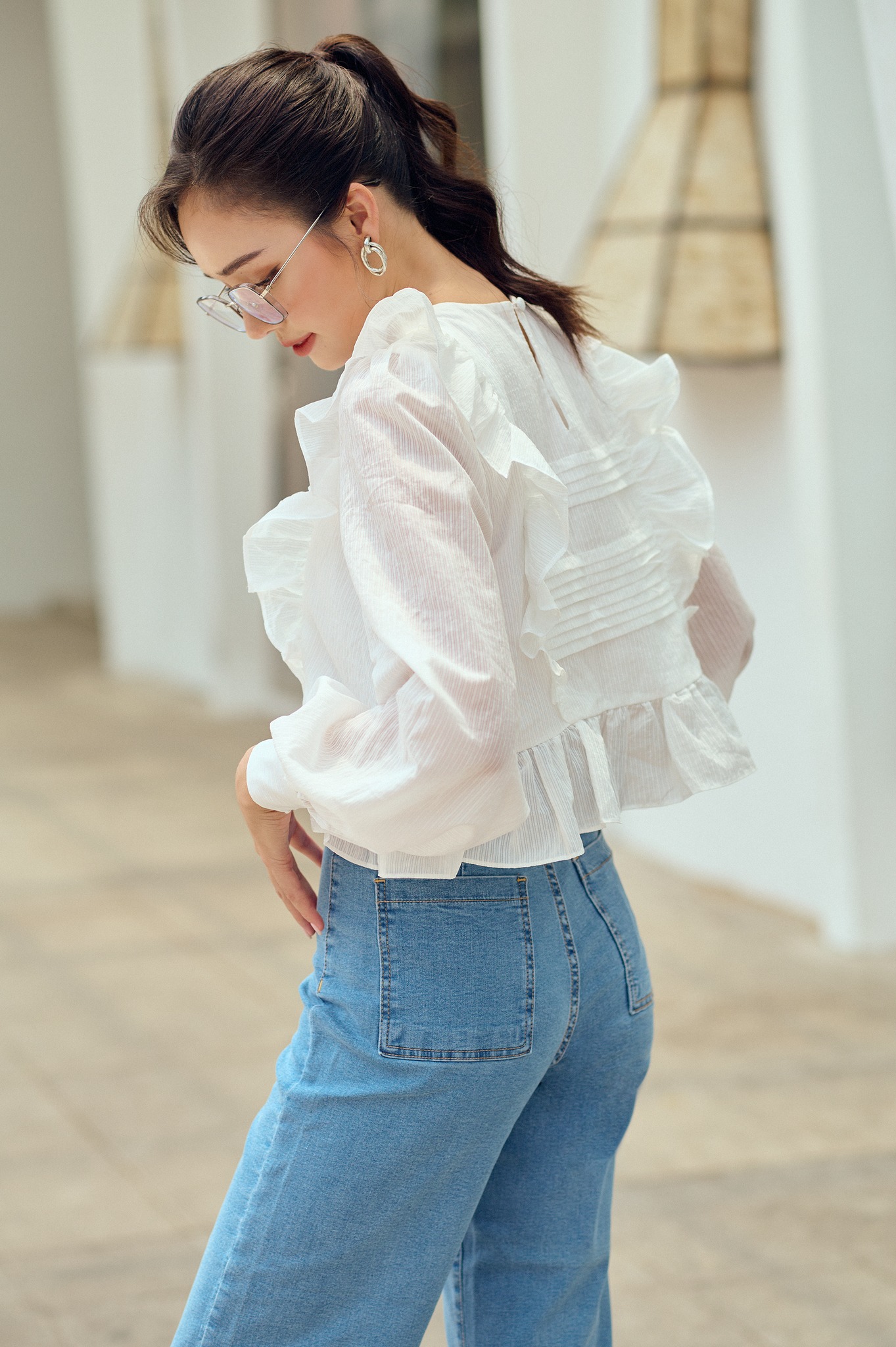 OLV - Áo Claire White Top