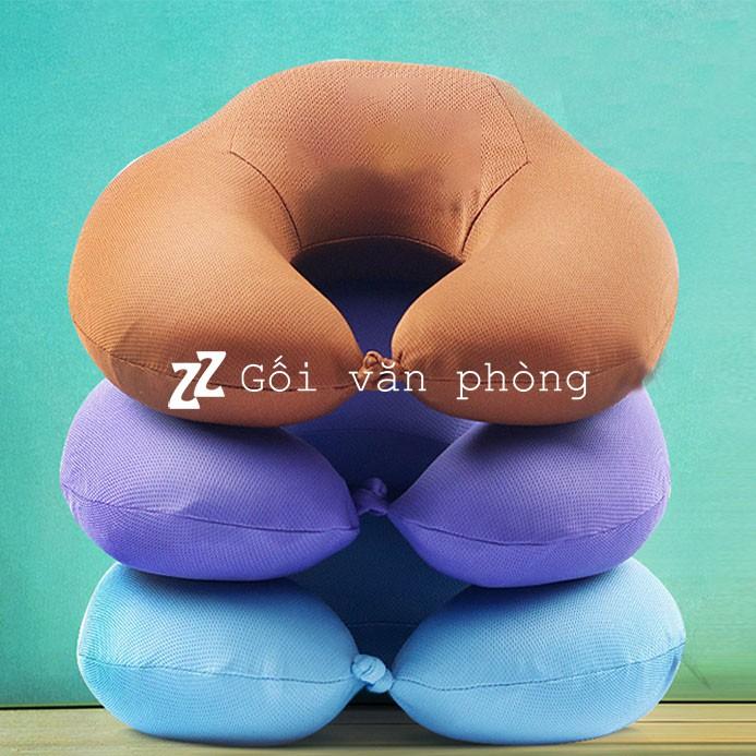 Gối Kê Cổ Chữ U Cao Su Non Cao Cấp Du Lịch Mặt Đỡ Cổ Gáy Lớn ZURI PILLOW GLC-05 Có Khuy Cài Tiền Dụng