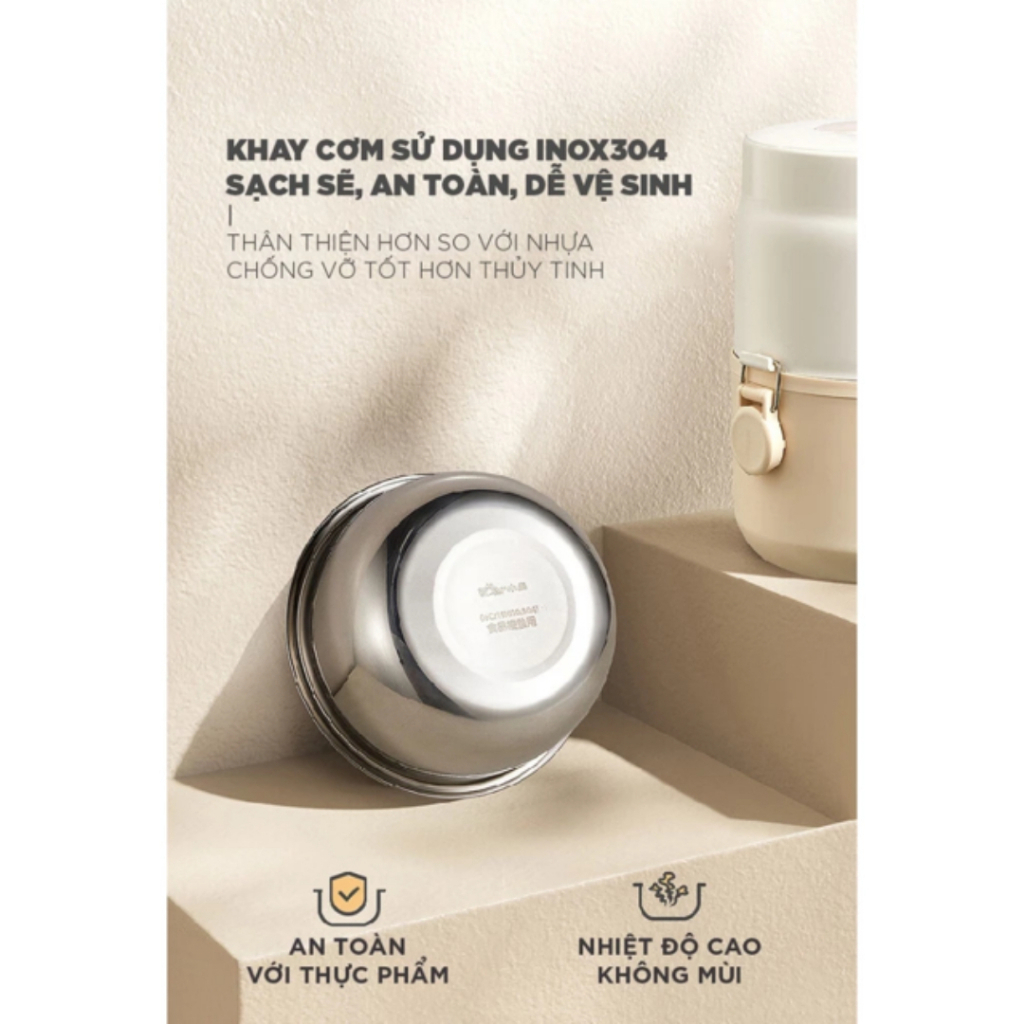 Hộp cơm điện cầm tay 1.5L BEAR DFH-C15D2 (LB-4H15W)