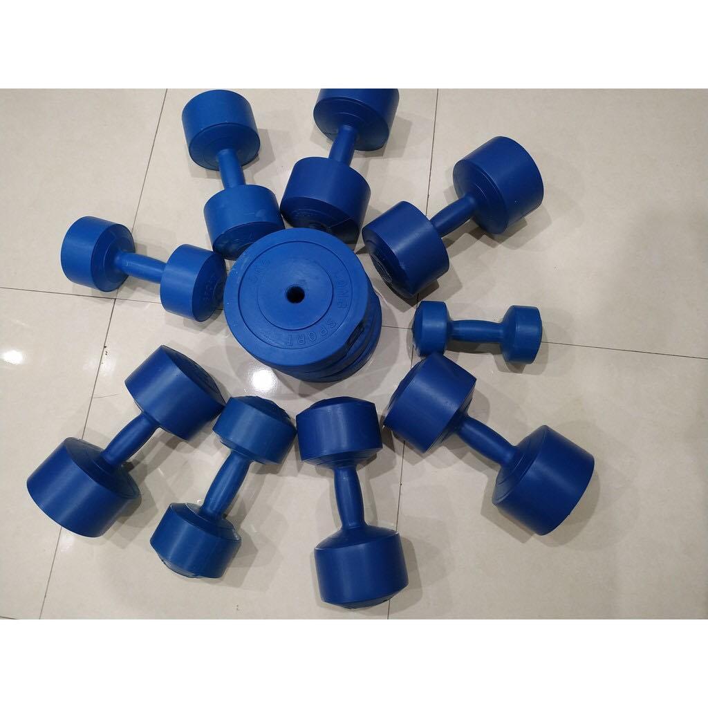 Vỏ tạ tay nhựa bát giác 3kg