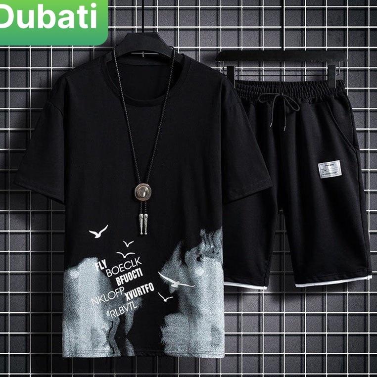 BỘ THỂ THAO NAM BẦY LOANG CHIM, ĐỒ BỘ QUẦN ÁO MÙA HÈ CỘC TAY VẢI HOT TREND 2022- DUBATI FASHION
