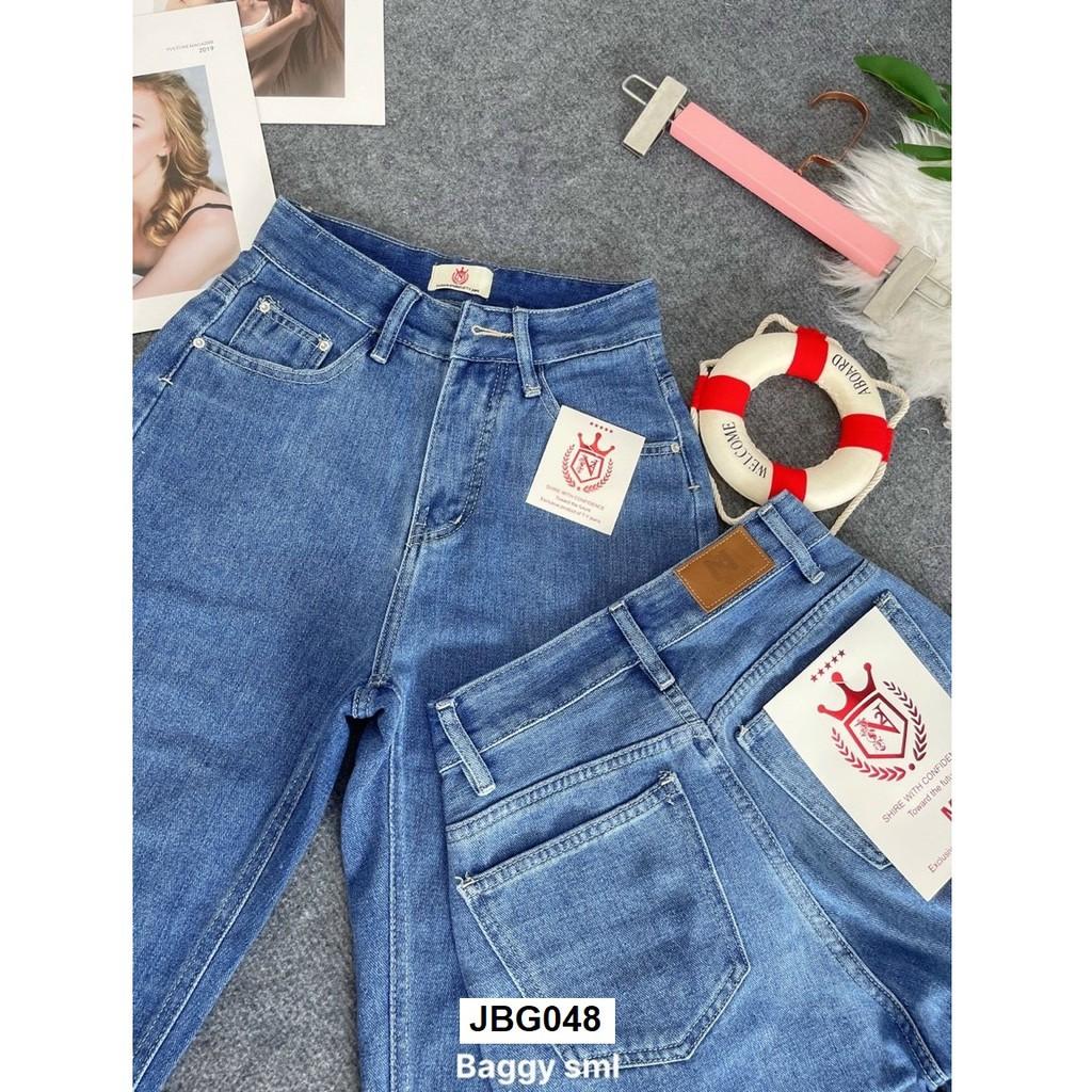 Quần jean baggy lưng cao chất form VNXK JBG048