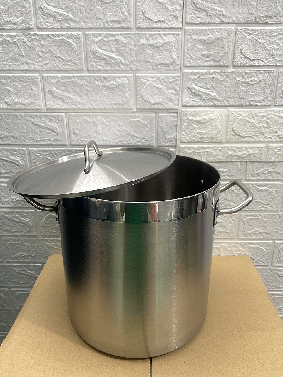 Nồi Inox 2 Quai Cao Cấp 3 Đáy _ Dung Tích: 17Lít _