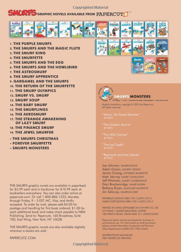 Sách ngoại văn: Smurfs Monsters
