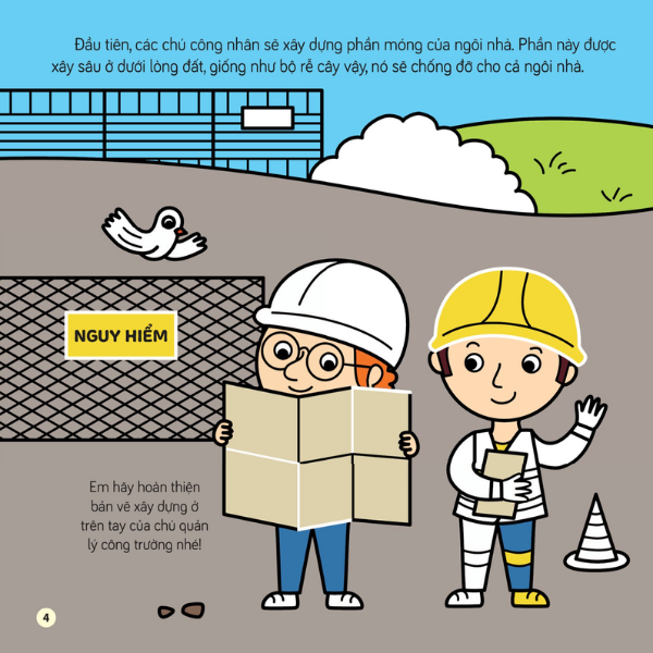 Tô Màu Khám Phá Thế Giới- Công Trường Xây Dựng