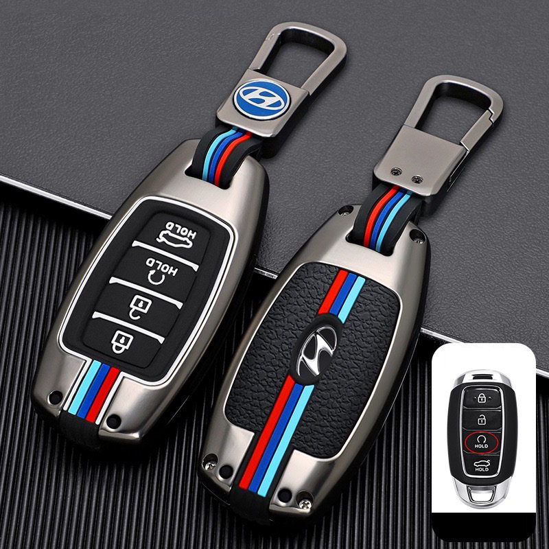 Ốp Chìa Khóa Xe Accent 2021 - 2023, Elantra 22-23 Hợp Kim Cao Cấp