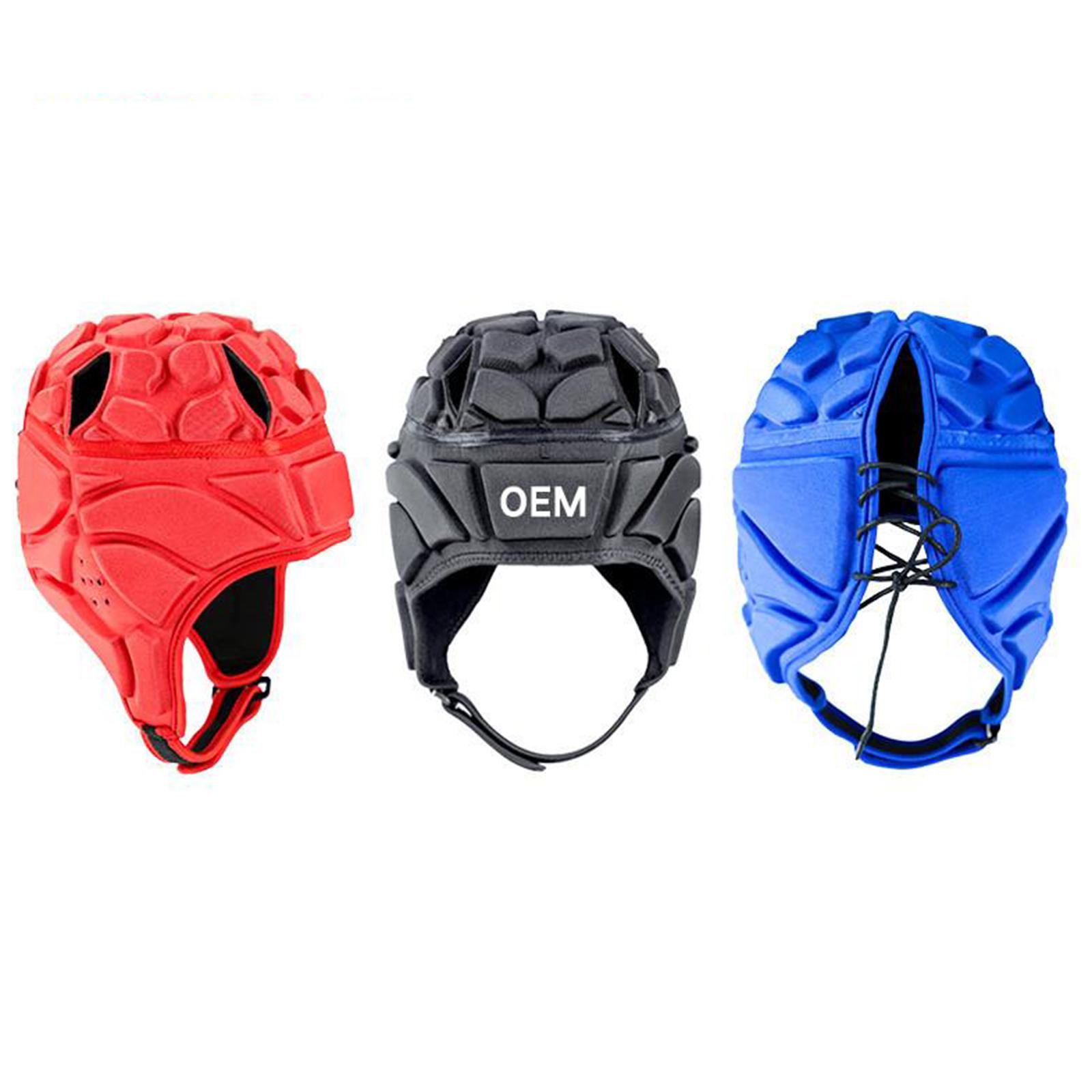 Rugby Helmet Headgear Scrum Cap Hockey Head Protector Protect Hat Red  S