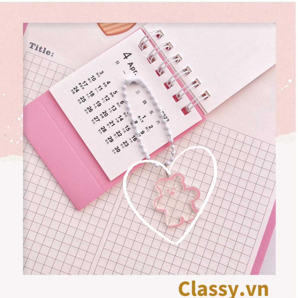 Móc khóa Classy hình con gấu đáng yêu, dùng làm Móc khóa Classy điện thoại, chìa khóa, balo cực xinh PK1278