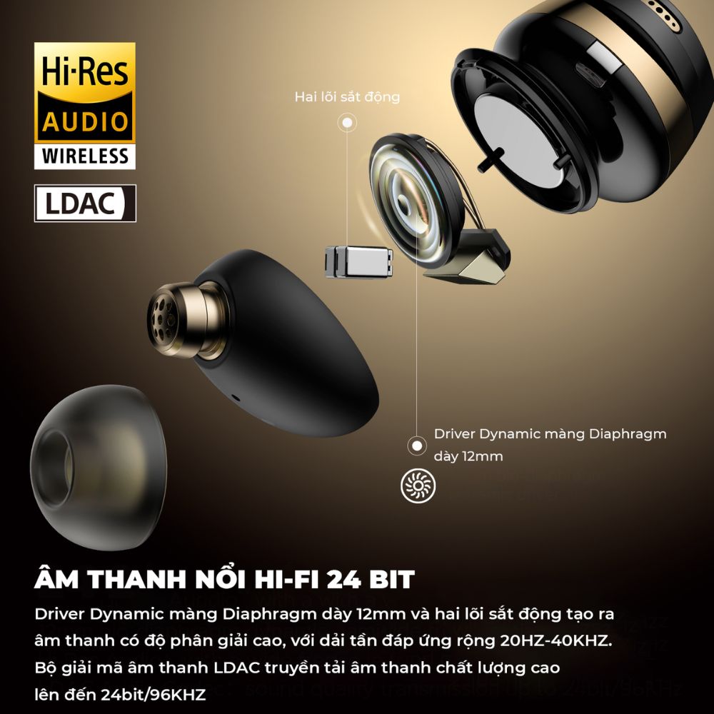 Tai nghe không dây Soundpeats Opera 05 True Wireless - hàng nhập khẩu