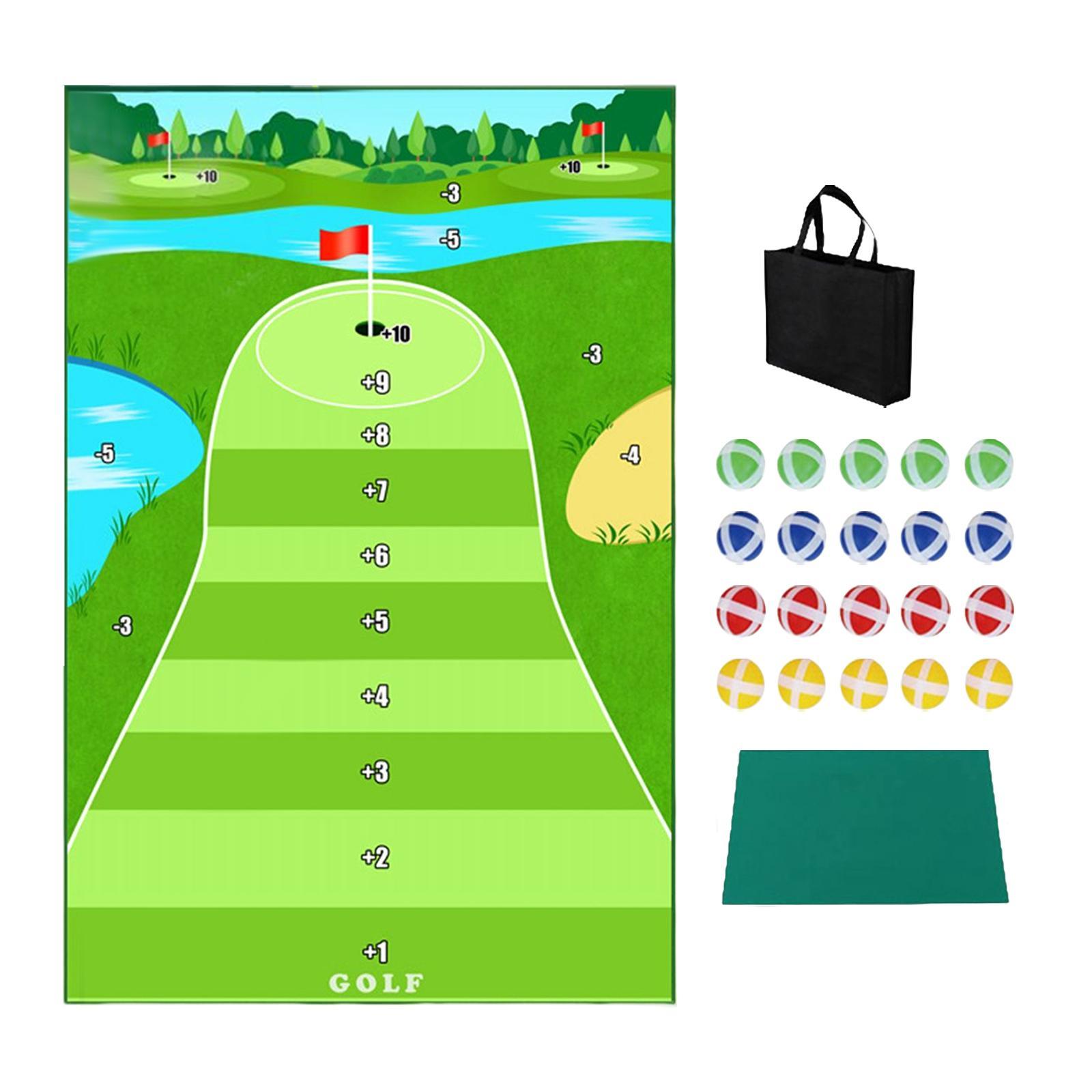 Golf Hitting Mat Cushion Durable Improve Golf Skills Training Swing Trainer Golf Game Set for Office Home