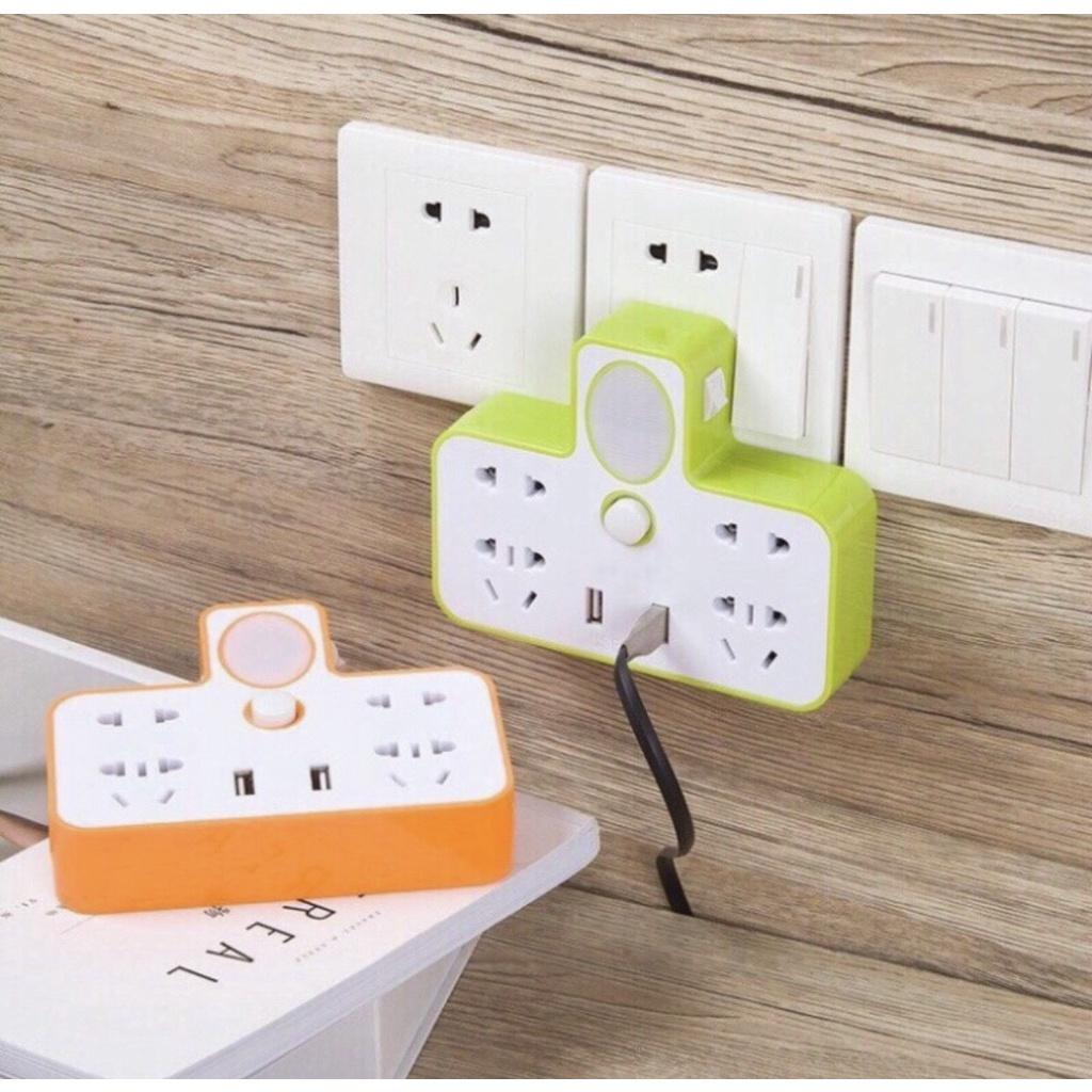 Ổ CẮM ĐIỆN THÔNG MINH ĐA NĂNG , CHỐNG GIẬT , CÓ 2 CỔNG USB VÀ ĐÈN NGỦ