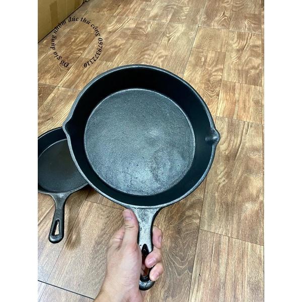 Chảo gang có tay cầm chống dính kiểu Nhật size 19.5 và 25cm
