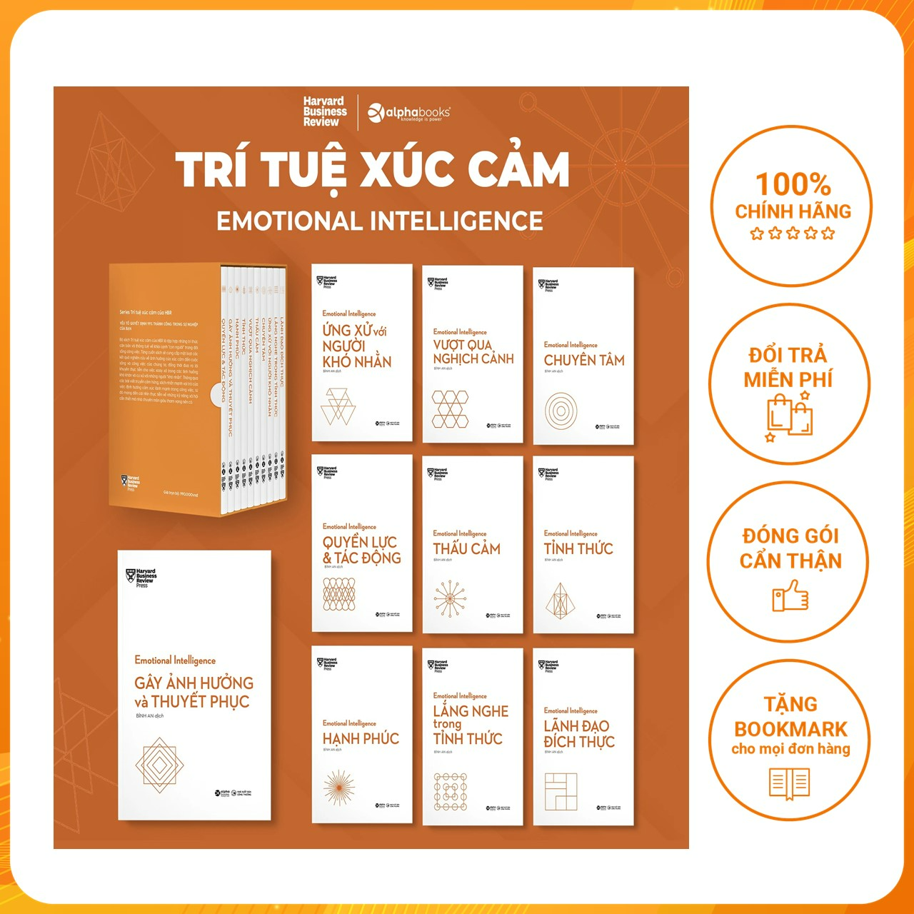 Sách - HBR Trí Tuệ Xúc Cảm – Emotional Intelligence (Bộ 10 Cuốn)