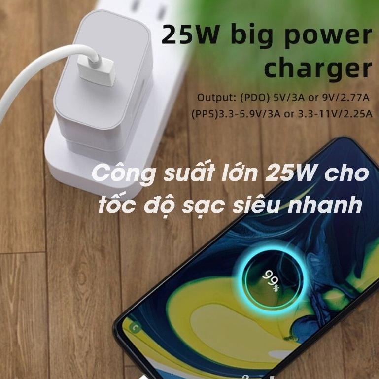 Bộ sạc siêu nhanh PD 25W cho điện thoại